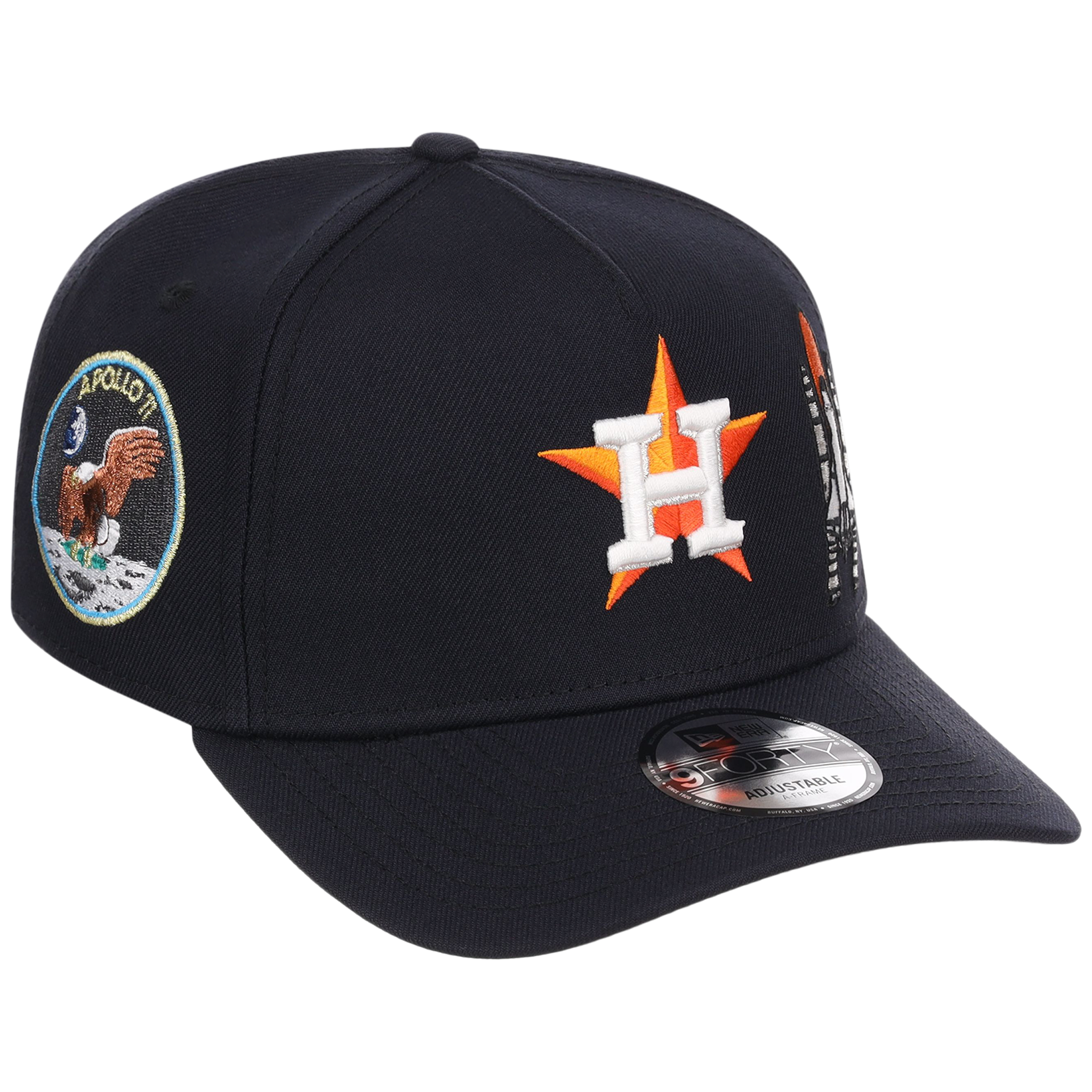 Houston Astros Houston Crown the City 'Spaceship' New Era 9FORTY (Navy/Navy)