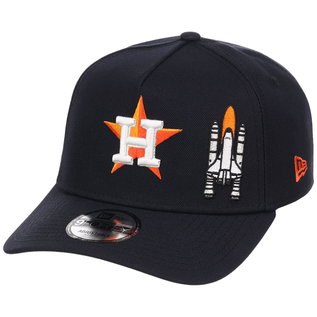 Houston Astros Houston Crown the City 'Spaceship' New Era 9FORTY (Navy/Navy)