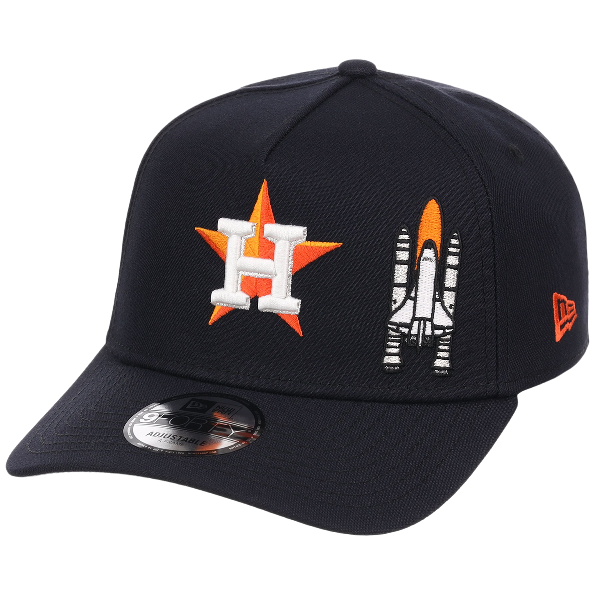 Houston Astros Houston Crown the City 'Spaceship' New Era 9FORTY (Navy/Navy)