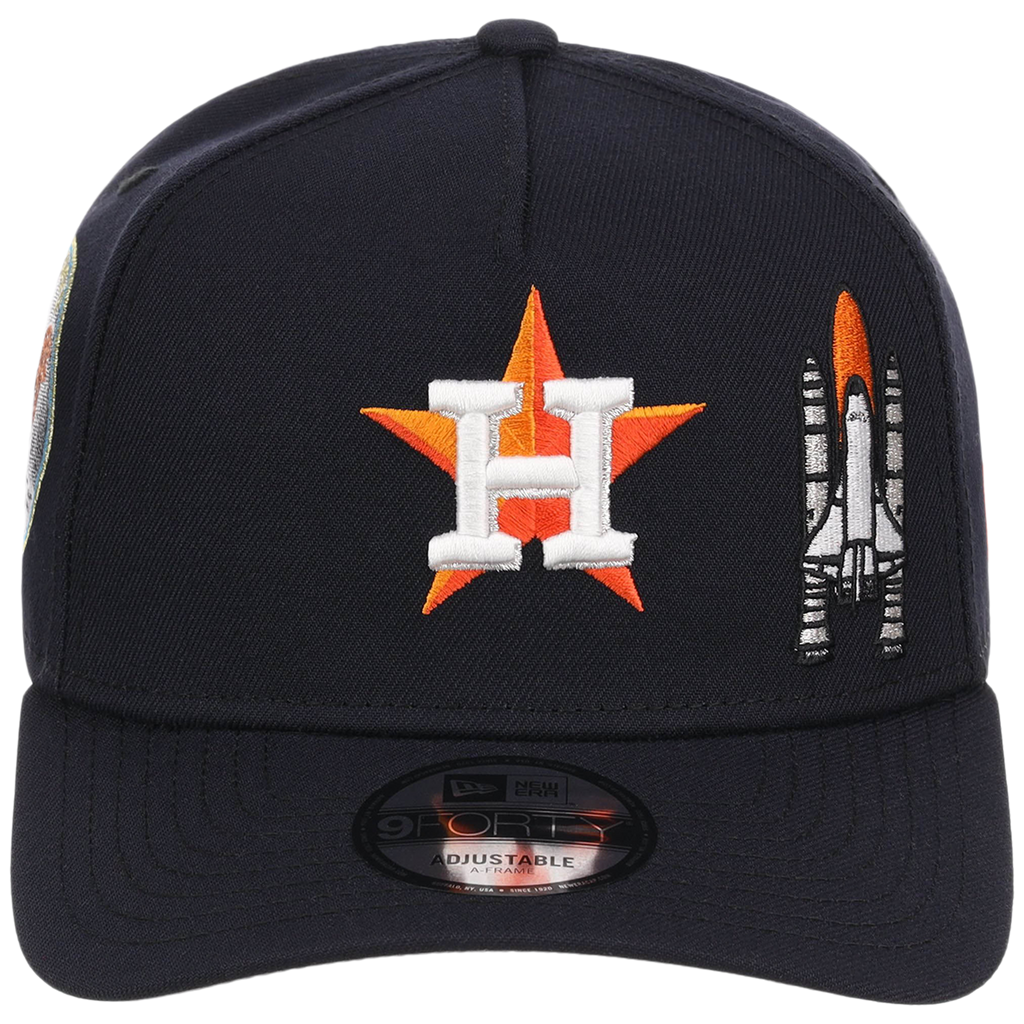 Houston Astros Houston Crown the City 'Spaceship' New Era 9FORTY (Navy/Navy)