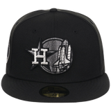 Houston Astros Houston Crown the City 'Space Shuttle' New Era 59FIFTY (Black/Black)