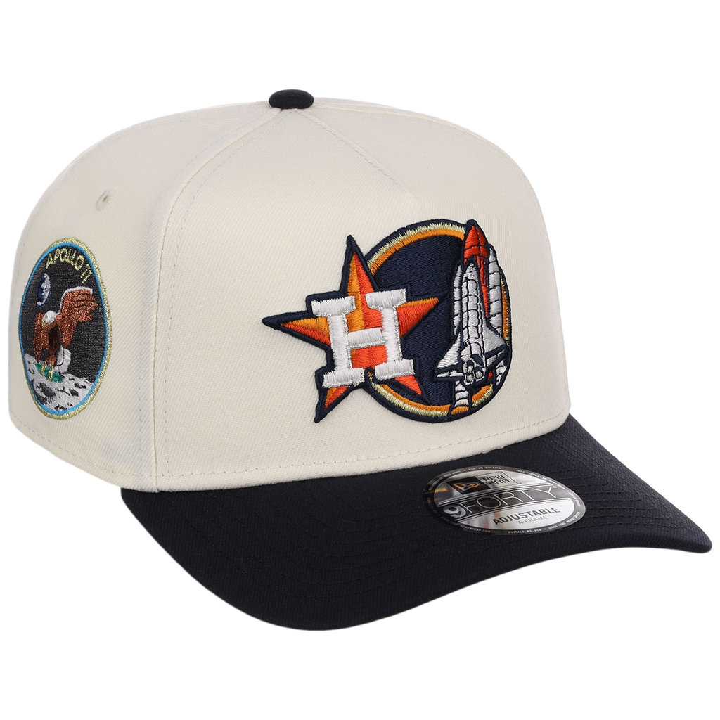 Houston Astros Houston Crown the City 'Space Shuttle' New Era 9FORTY (Chrome/Navy)