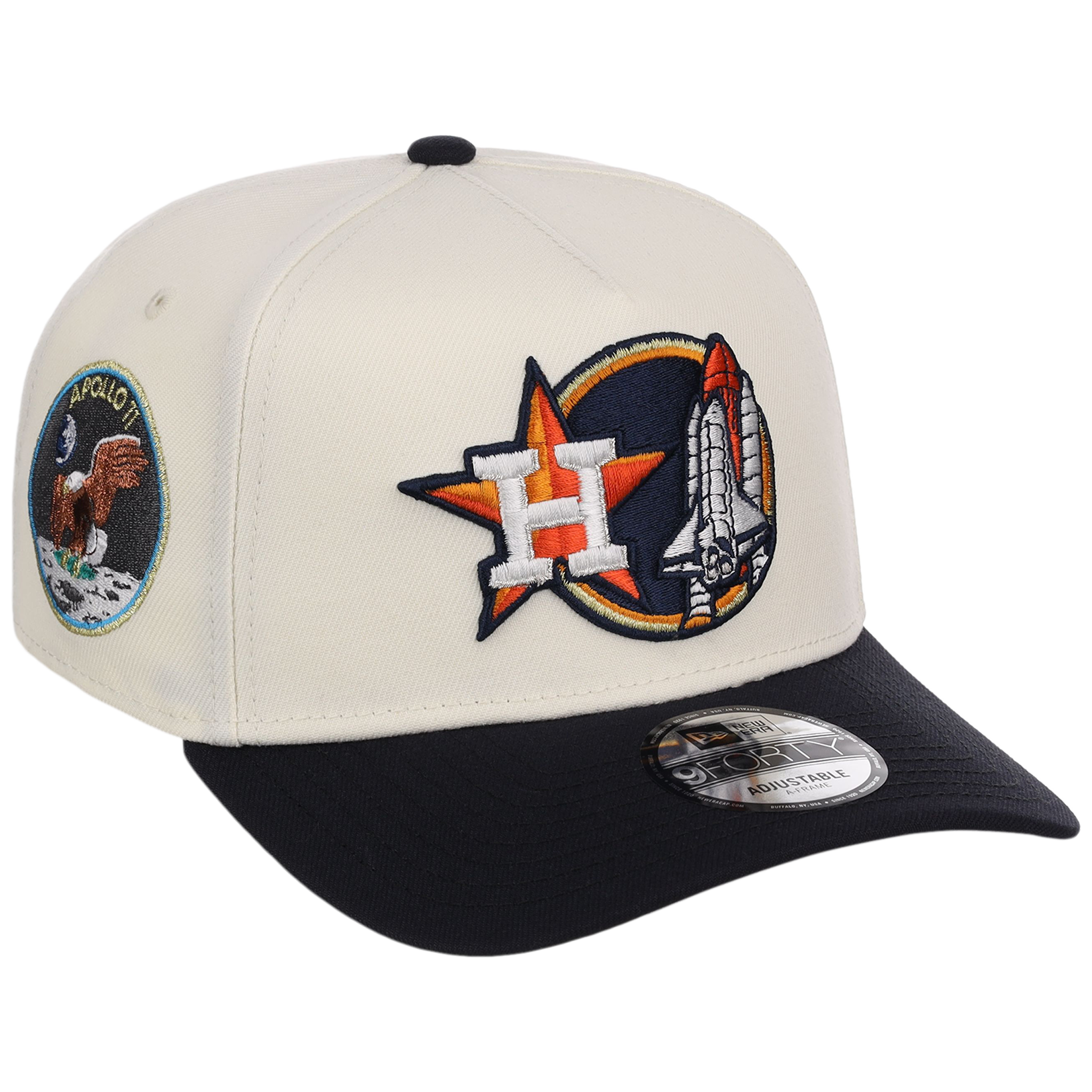 Houston Astros Houston Crown the City 'Space Shuttle' New Era 9FORTY (Chrome/Navy)