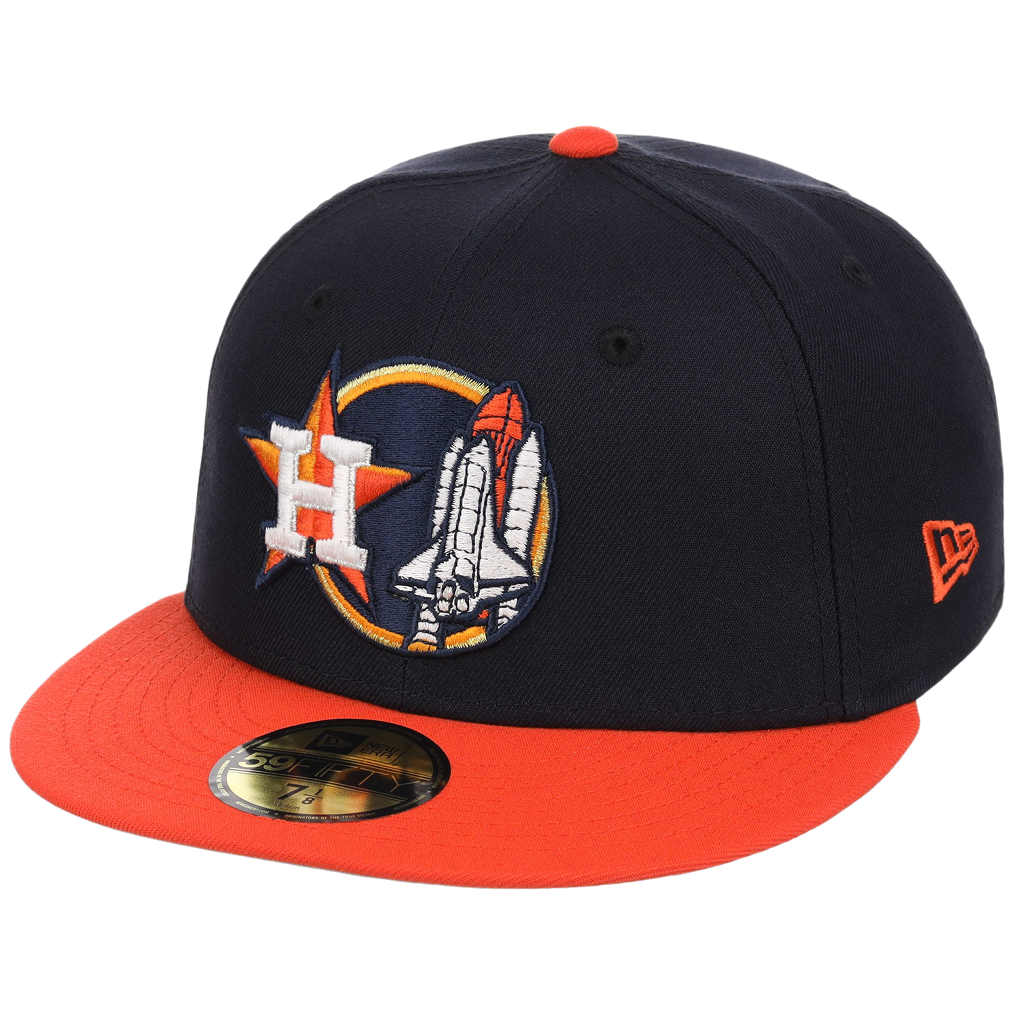 Houston Astros Houston Crown the City 'Space Shuttle' New Era 59FIFTY (Navy/Orange)