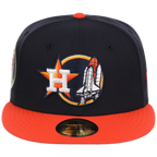 Houston Astros Houston Crown the City 'Space Shuttle' New Era 59FIFTY (Navy/Orange)