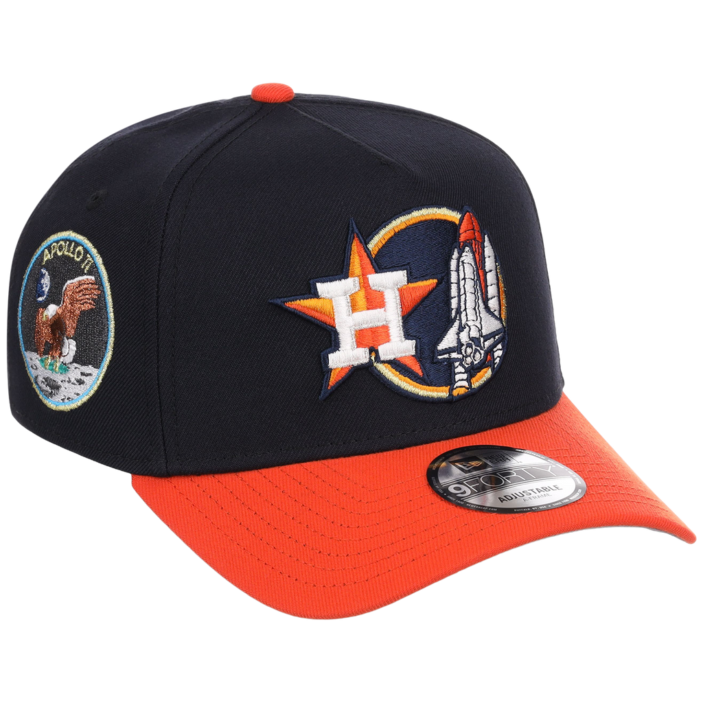Houston Astros Houston Crown the City 'Space Shuttle' New Era 9FORTY (Navy/Orange)