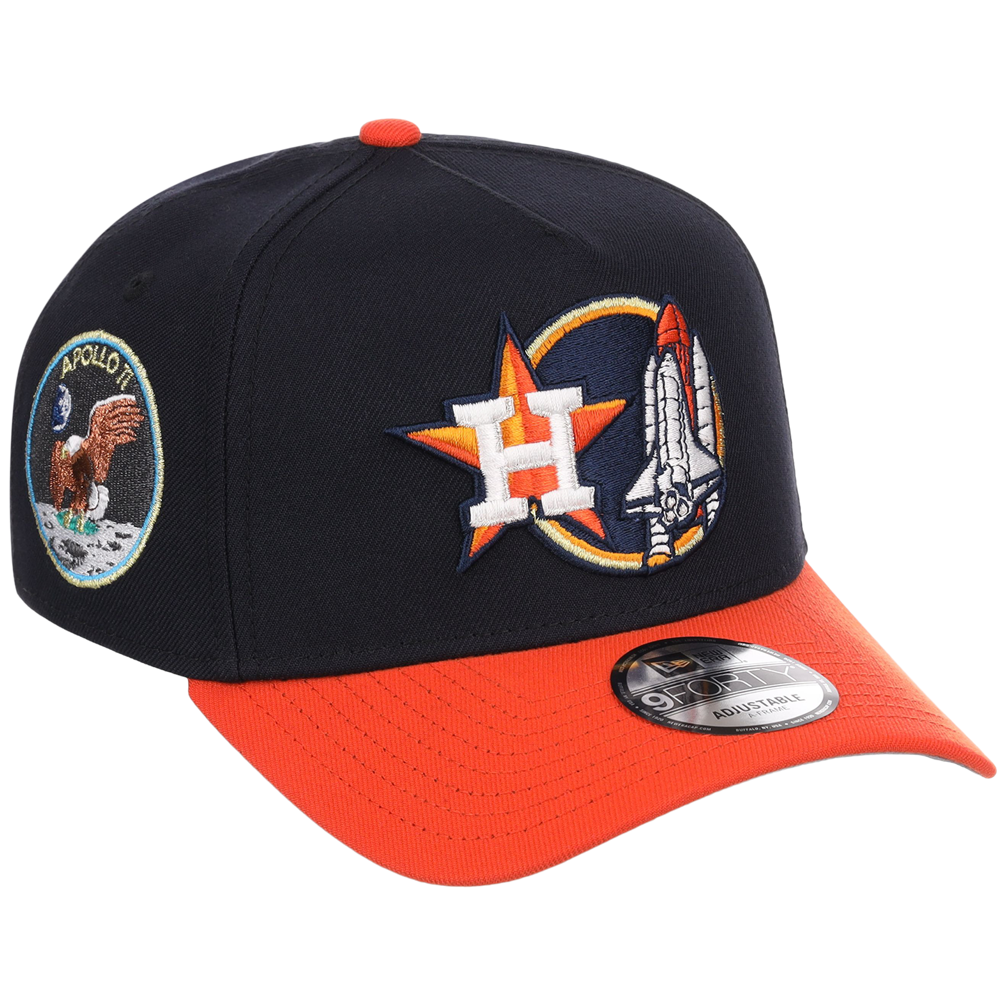 Houston Astros Houston Crown the City 'Space Shuttle' New Era 9FORTY (Navy/Orange)