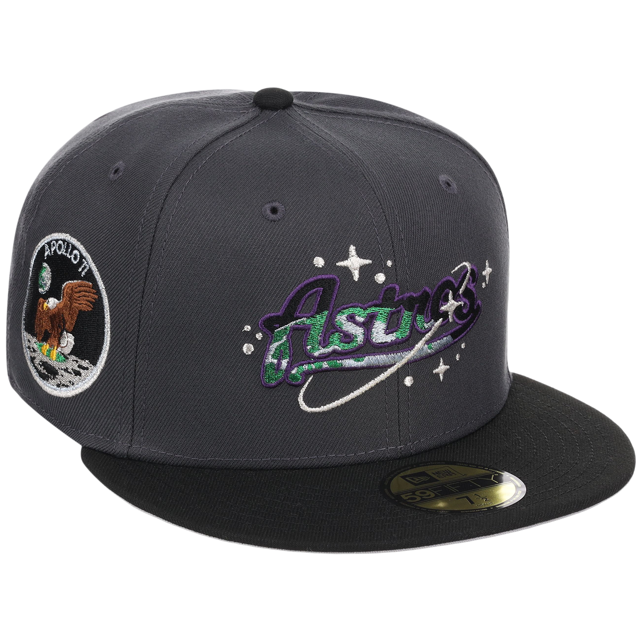 Houston Astros Houston Crown the City 'Celestial Script' New Era 59FIFTY (Dark Graphite/Black)