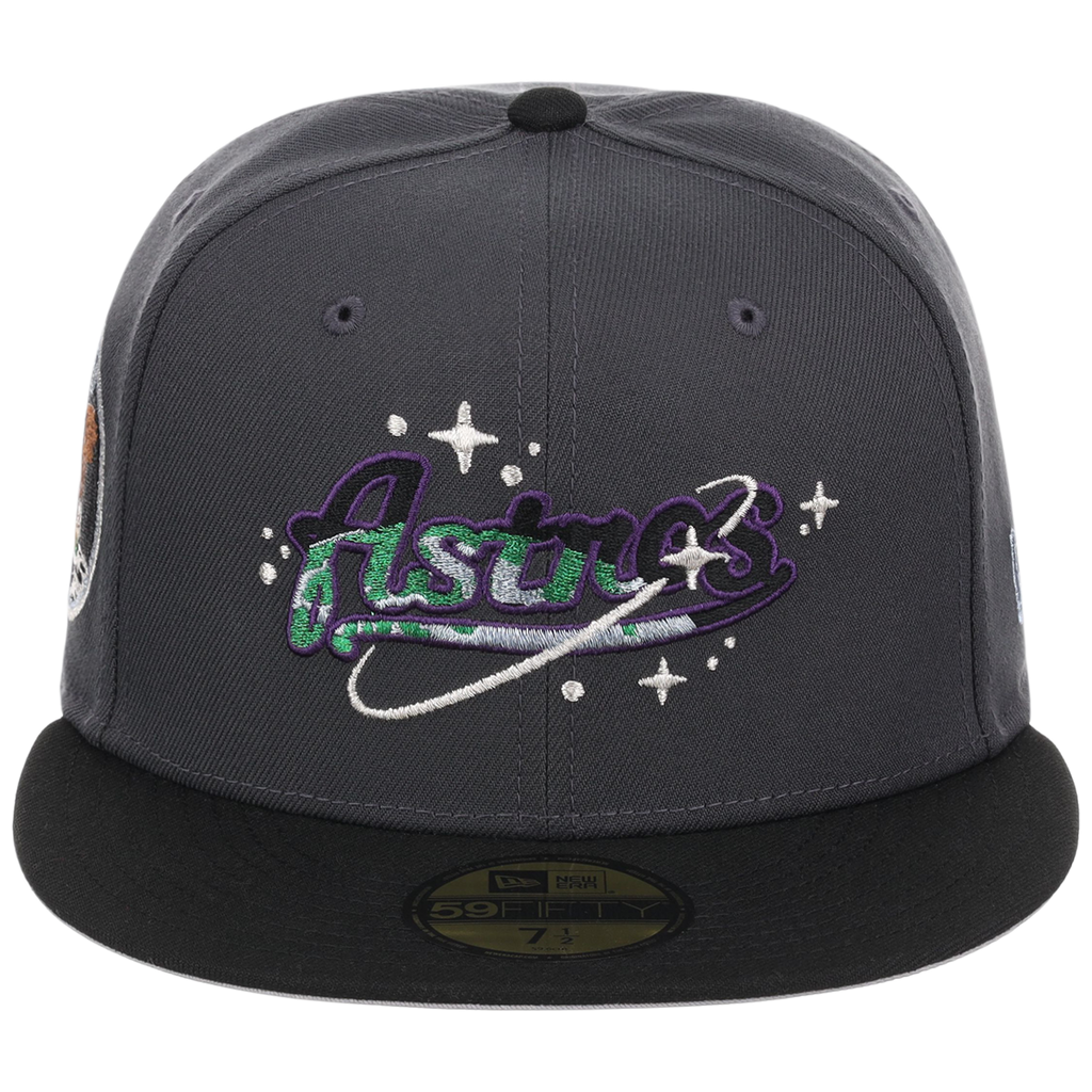 Houston Astros Houston Crown the City 'Celestial Script' New Era 59FIFTY (Dark Graphite/Black)