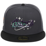 Houston Astros Houston Crown the City 'Celestial Script' New Era 59FIFTY (Dark Graphite/Black)