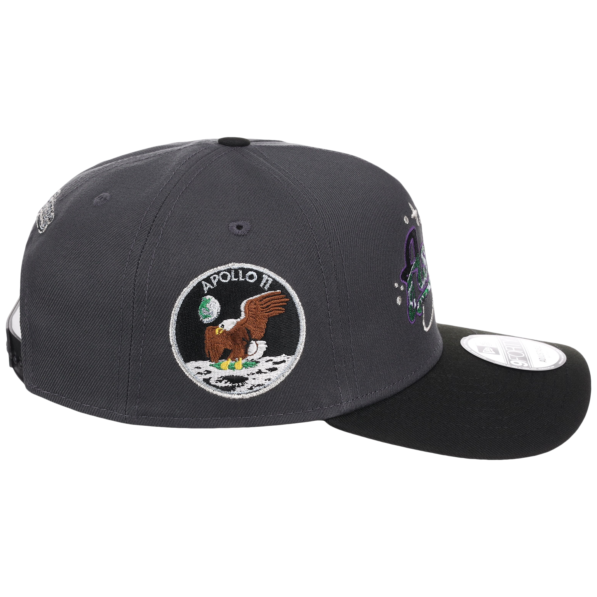 Houston Astros Houston Crown the City 'Celestial Script' New Era 9FORTY (Dark Graphite/Black)