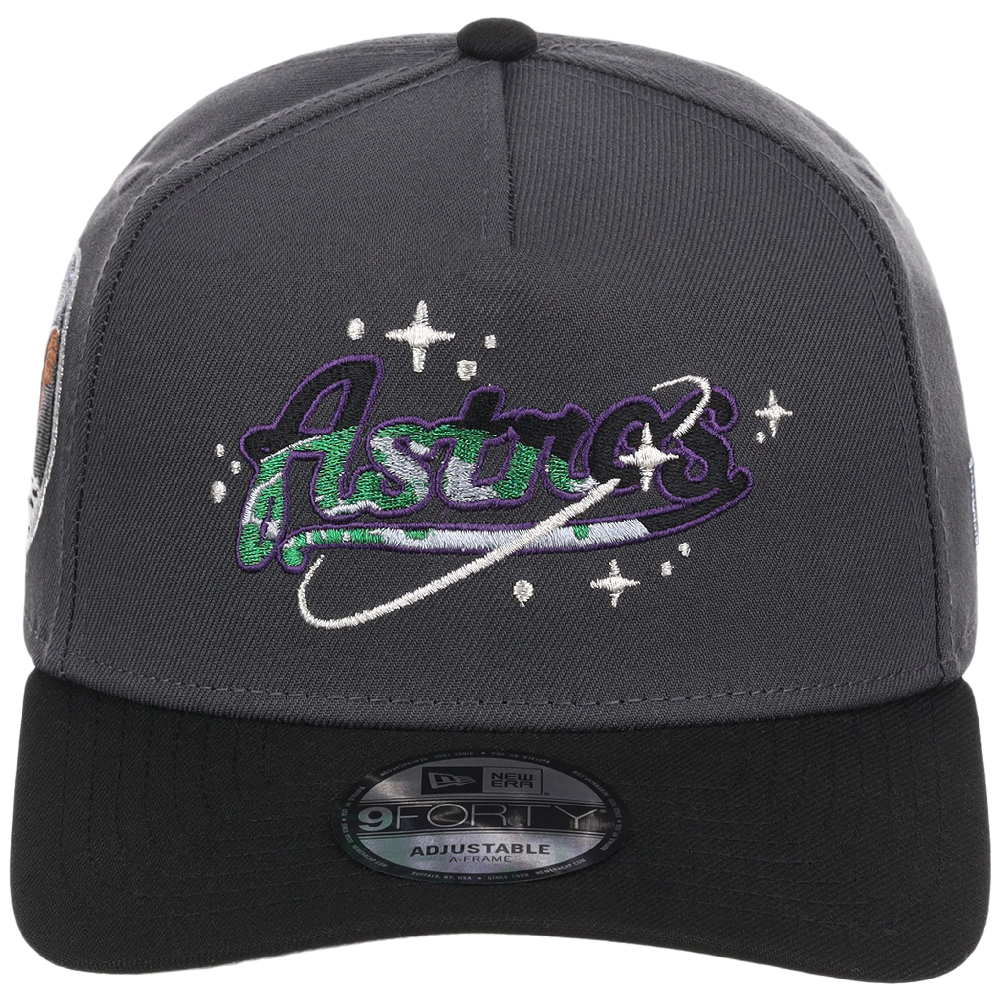 Houston Astros Houston Crown the City 'Celestial Script' New Era 9FORTY (Dark Graphite/Black)