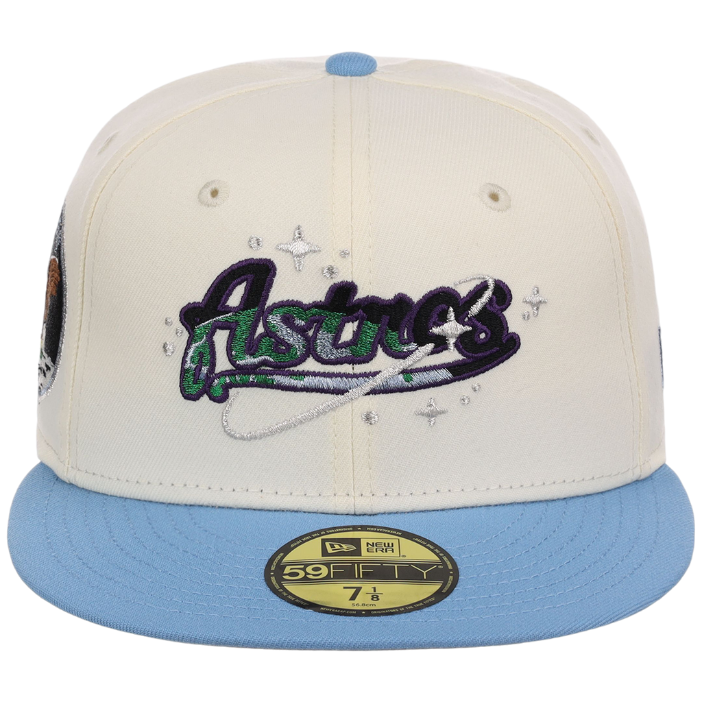 Houston Astros Houston Crown the City 'Celestial Script' New Era 59FIFTY (Chrome/Sky)