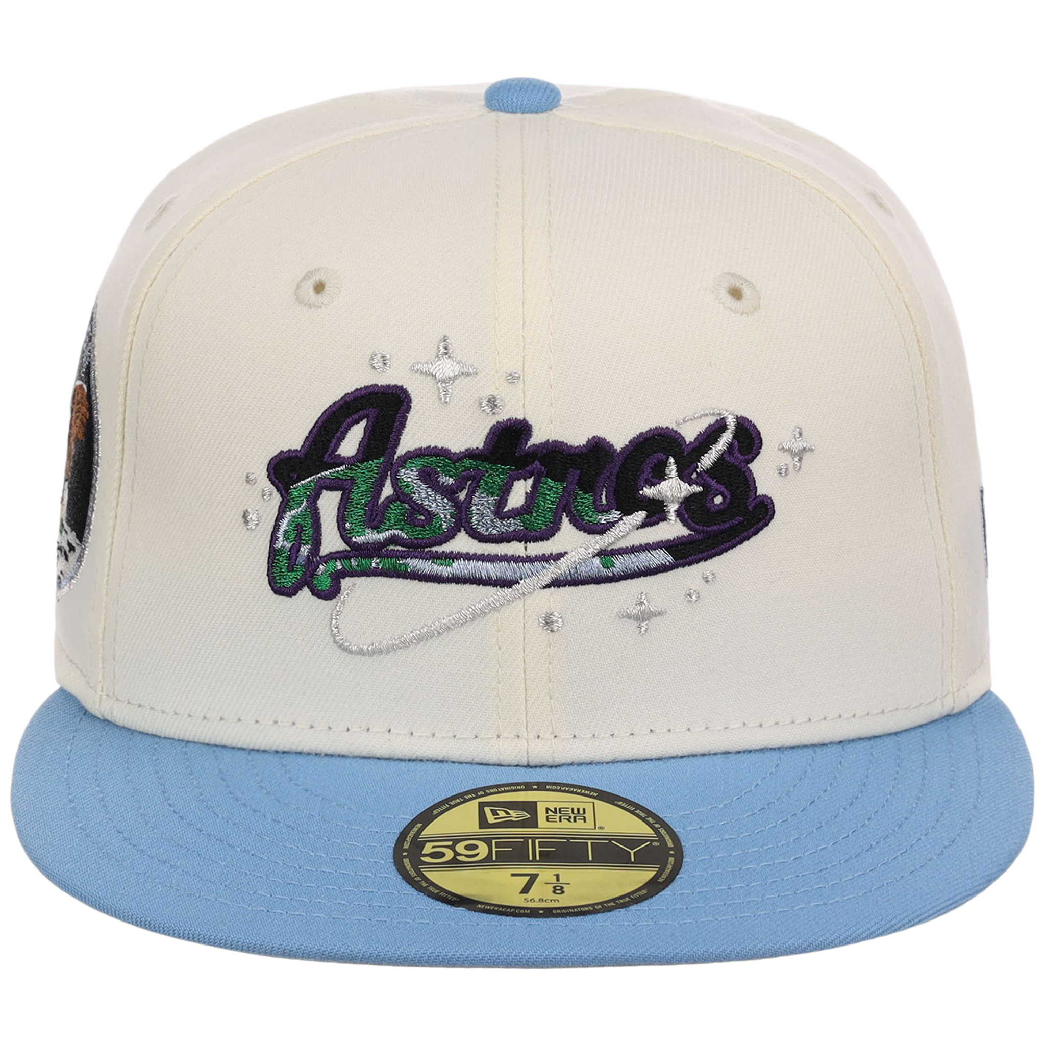 Houston Astros Houston Crown the City 'Celestial Script' New Era 59FIFTY (Chrome/Sky)