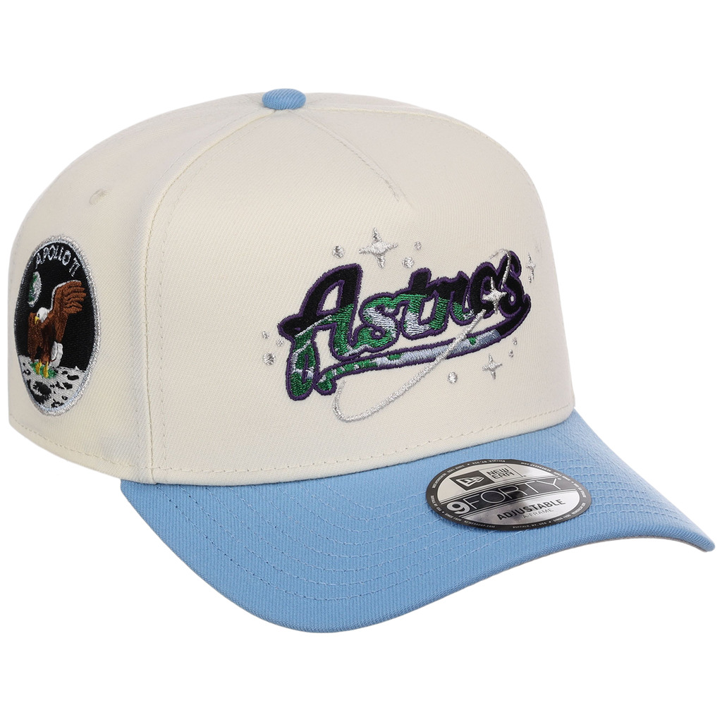Houston Astros Houston Crown the City 'Celestial Script' New Era 9FORTY (Chrome/Sky)