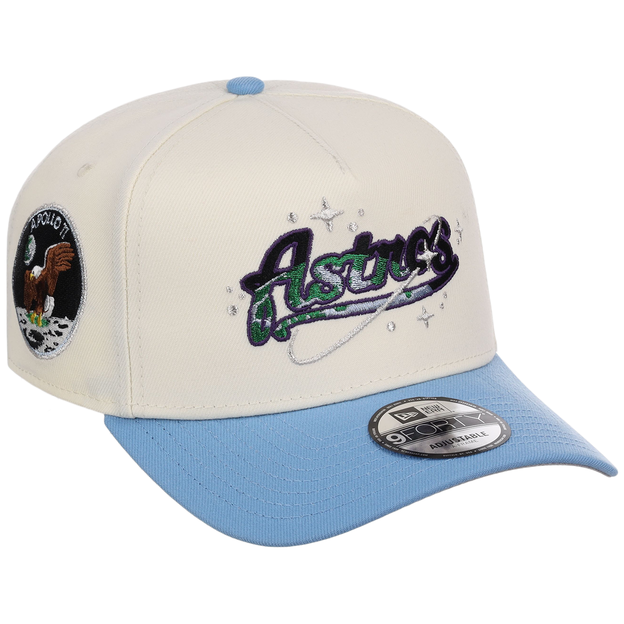 Houston Astros Houston Crown the City 'Celestial Script' New Era 9FORTY (Chrome/Sky)