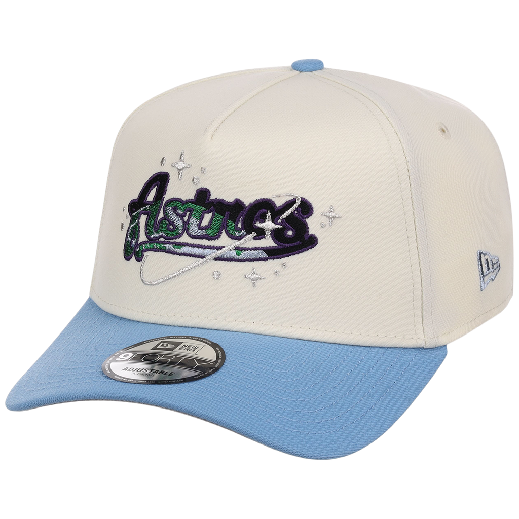 Houston Astros Houston Crown the City 'Celestial Script' New Era 9FORTY (Chrome/Sky)