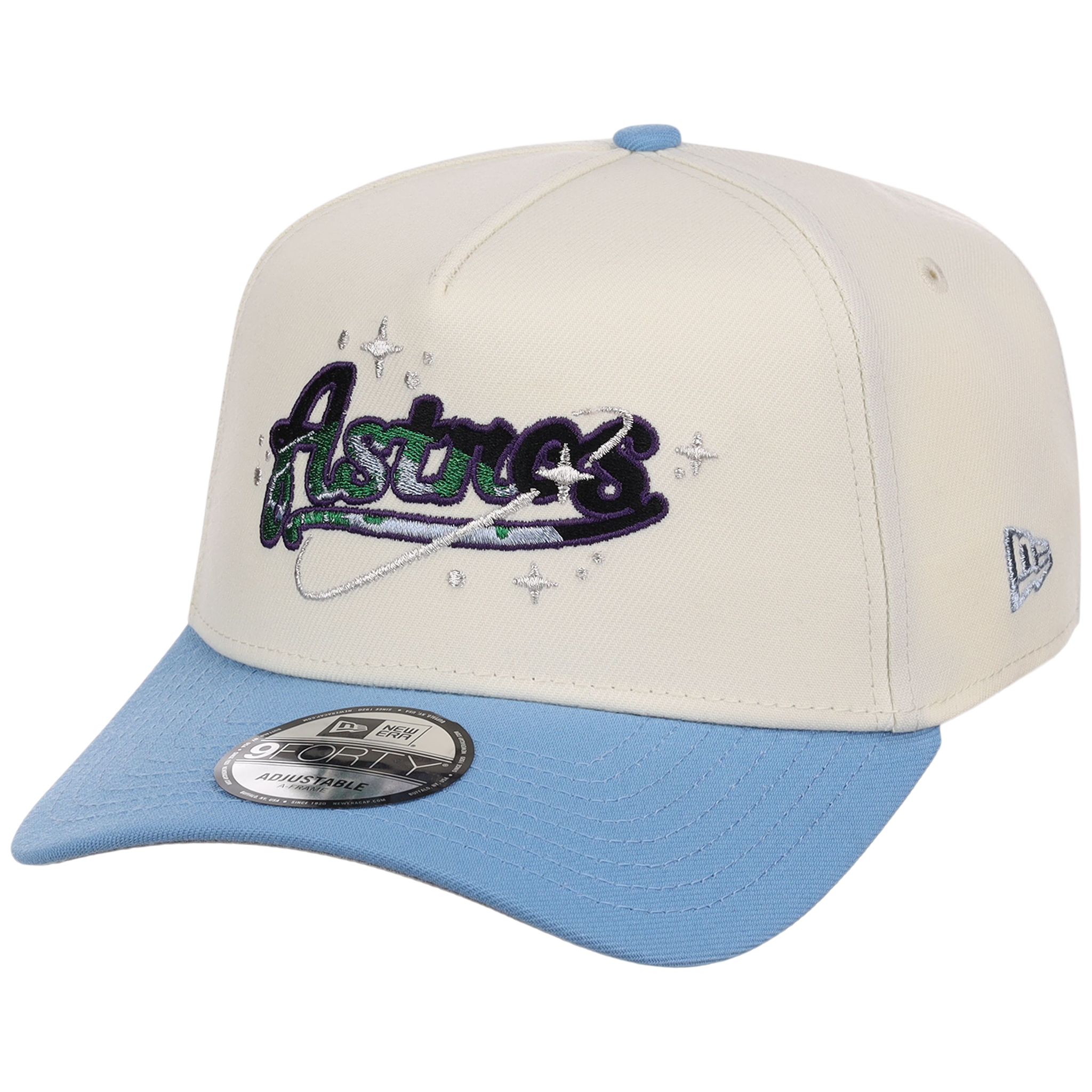 Houston Astros Houston Crown the City 'Celestial Script' New Era 9FORTY (Chrome/Sky)