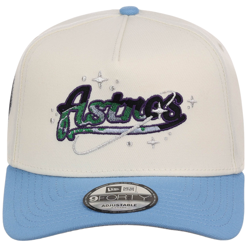 Houston Astros Houston Crown the City 'Celestial Script' New Era 9FORTY (Chrome/Sky)