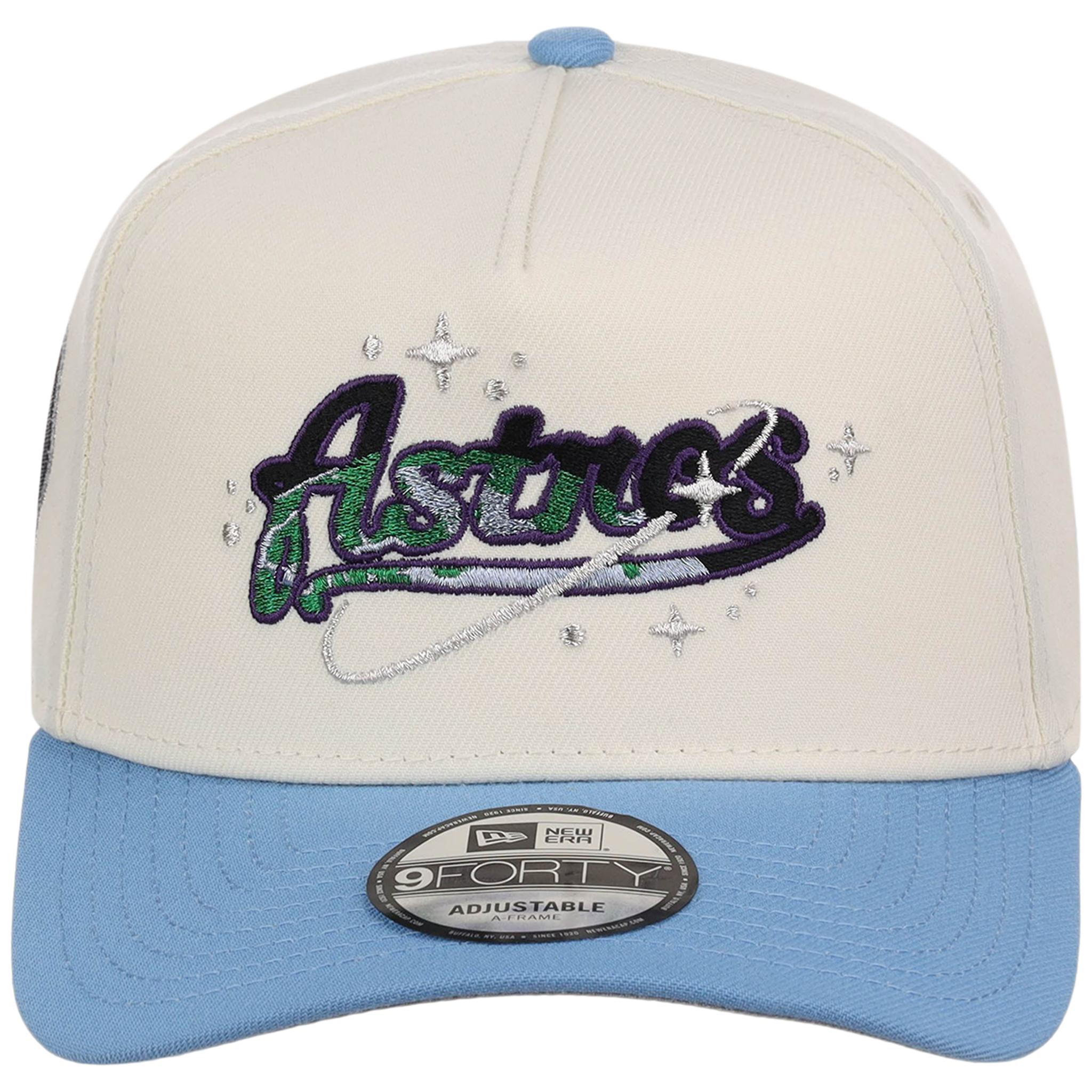 Houston Astros Houston Crown the City 'Celestial Script' New Era 9FORTY (Chrome/Sky)