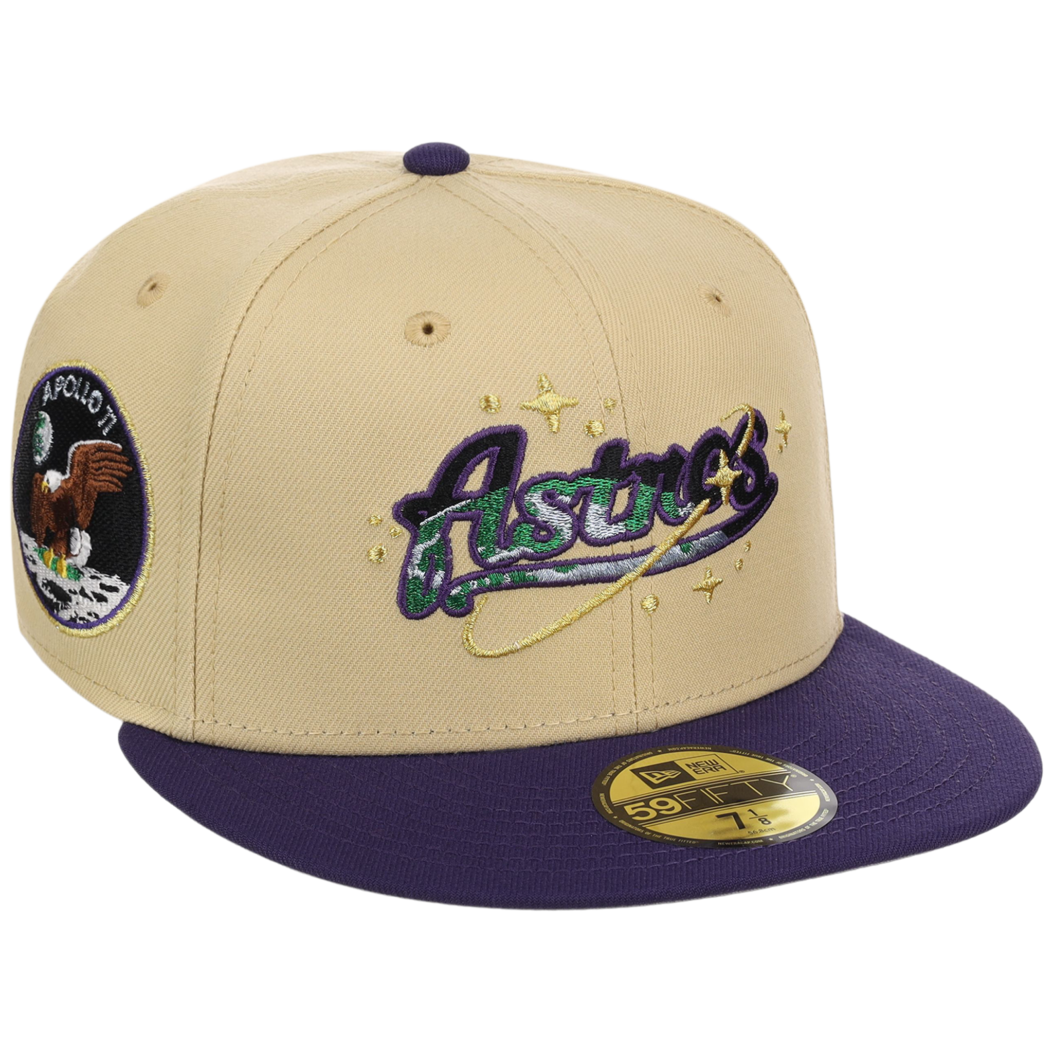 Houston Astros Houston Crown the City 'Celestial Script' New Era 59FIFTY (Gold/Purple)