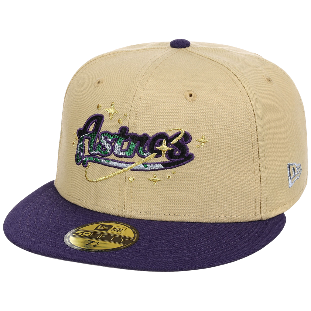 Houston Astros Houston Crown the City 'Celestial Script' New Era 59FIFTY (Gold/Purple)