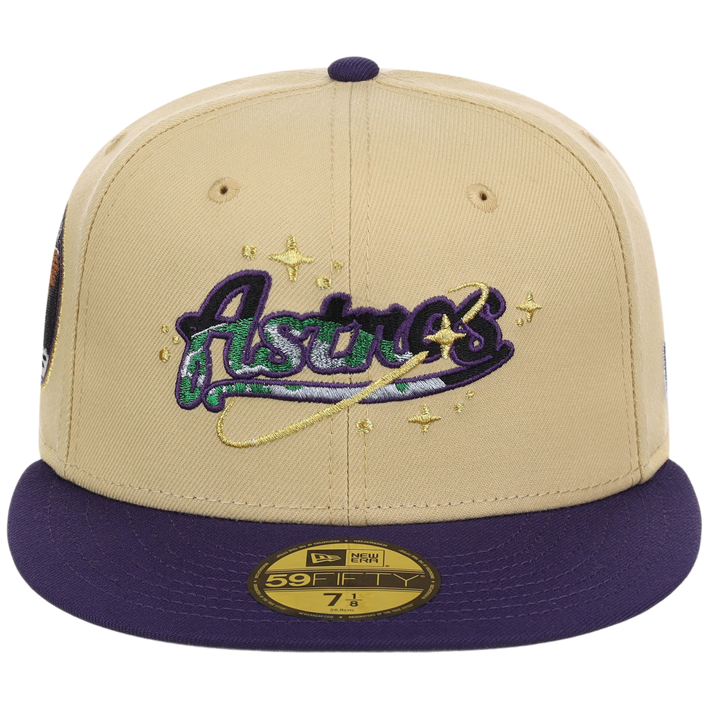 Houston Astros Houston Crown the City 'Celestial Script' New Era 59FIFTY (Gold/Purple)