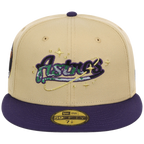 Houston Astros Houston Crown the City 'Celestial Script' New Era 59FIFTY (Gold/Purple)
