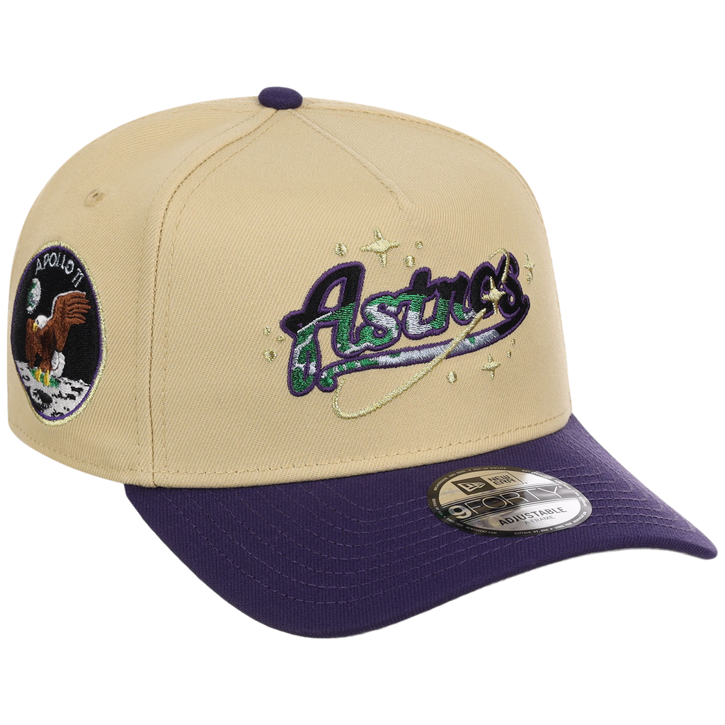 Houston Astros Houston Crown the City 'Celestial Script' New Era 9FORTY (Gold/Purple)