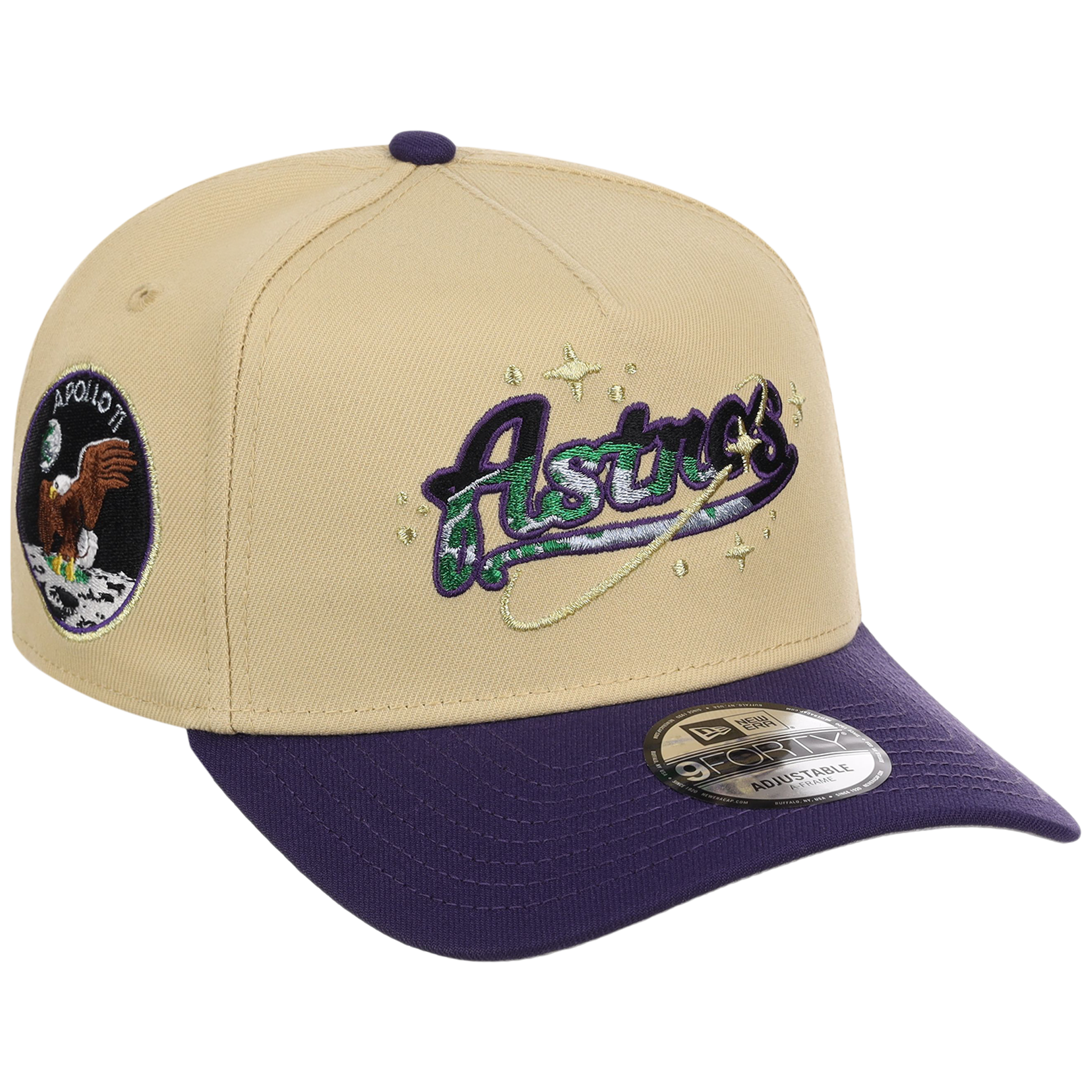 Houston Astros Houston Crown the City 'Celestial Script' New Era 9FORTY (Gold/Purple)