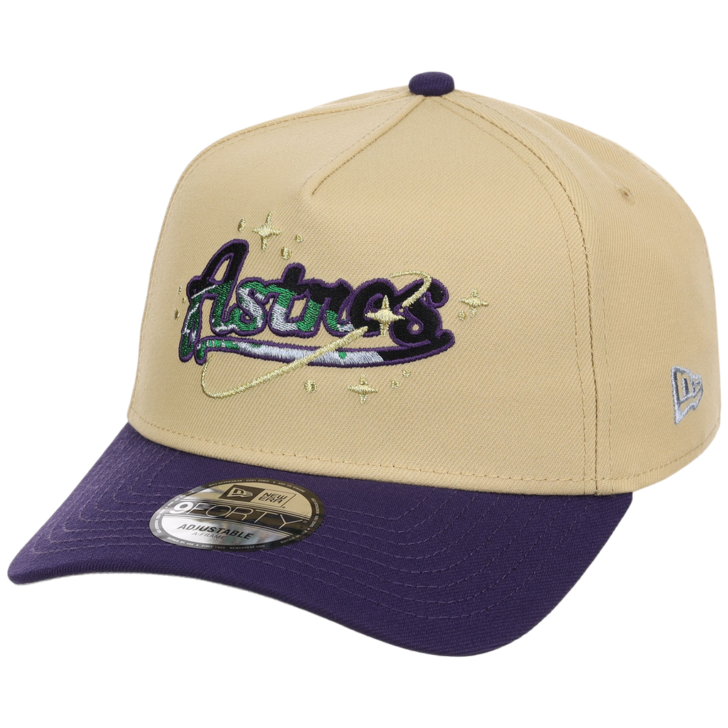 Houston Astros Houston Crown the City 'Celestial Script' New Era 9FORTY (Gold/Purple)