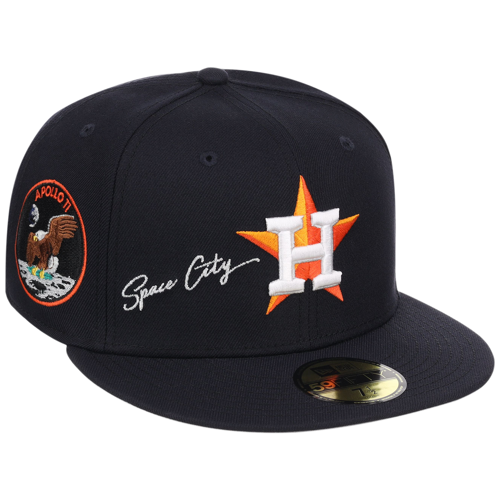 Houston Astros Houston Crown the City 'Space City' New Era 59FIFTY (Navy/Navy)