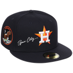Houston Astros Houston Crown the City 'Space City' New Era 59FIFTY (Navy/Navy)