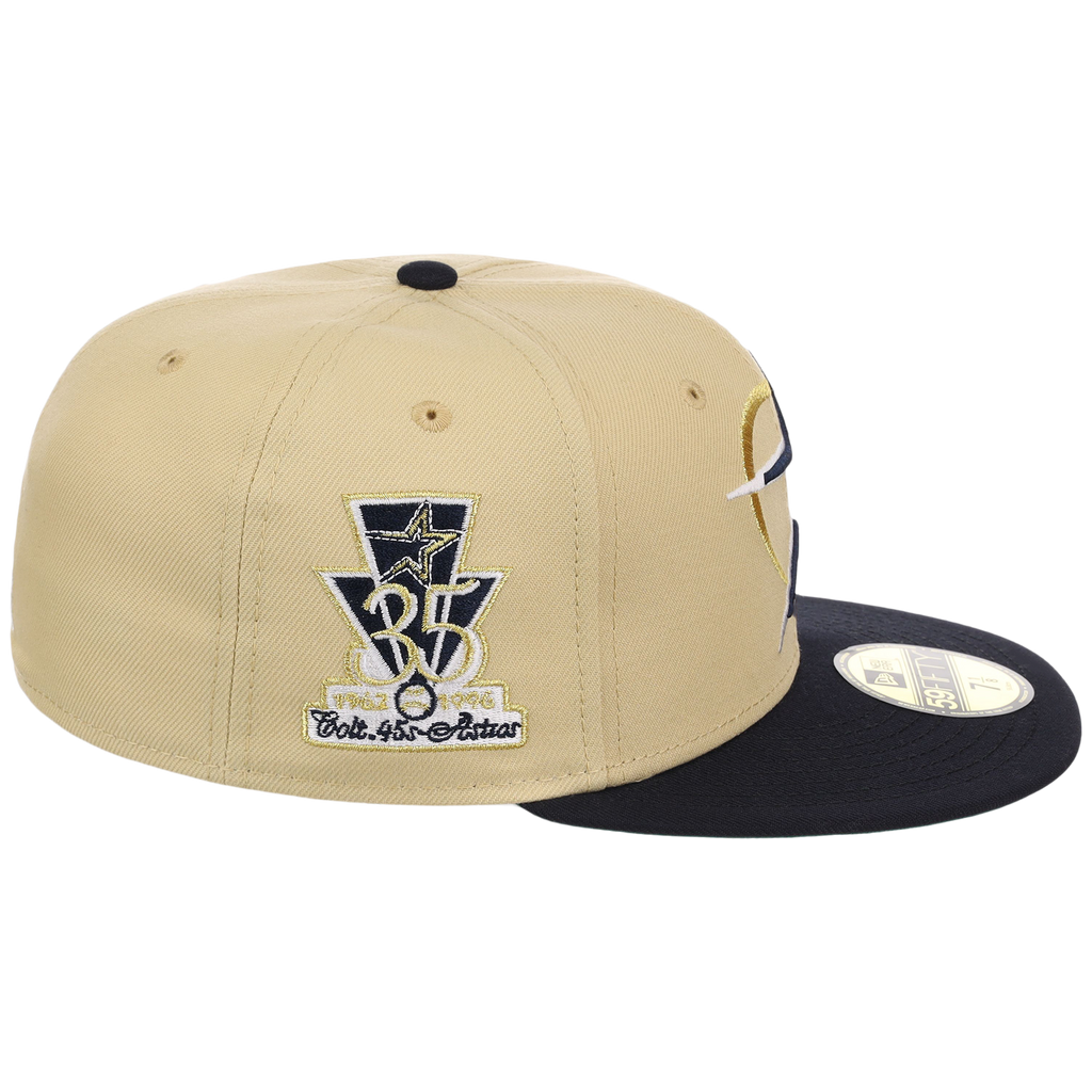 Houston Astros Houston Crown the City 'Star Oval' New Era 59FIFTY (Gold/Navy)