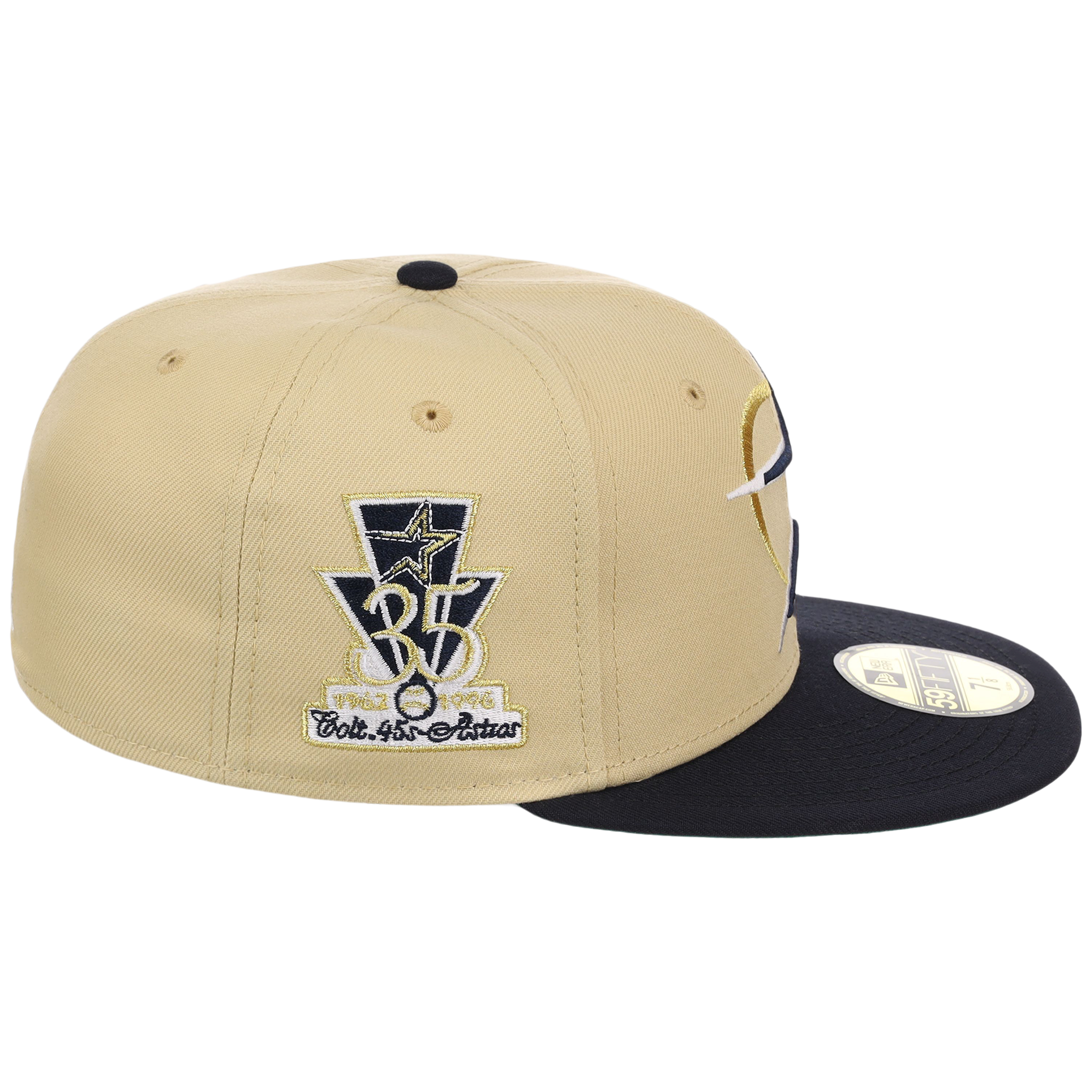 Houston Astros Houston Crown the City 'Star Oval' New Era 59FIFTY (Gold/Navy)