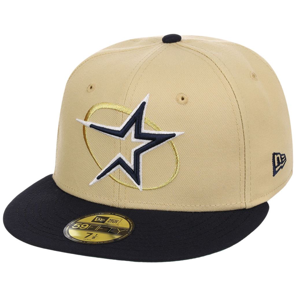 Houston Astros Houston Crown the City 'Star Oval' New Era 59FIFTY (Gold/Navy)
