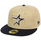 Houston Astros Houston Crown the City 'Star Oval' New Era 59FIFTY (Gold/Navy)