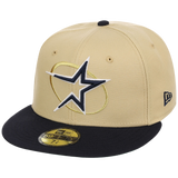 Houston Astros Houston Crown the City 'Star Oval' New Era 59FIFTY (Gold/Navy)