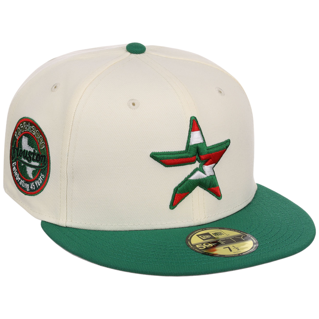 Houston Astros Houston Crown the City 'MEX Heritage Star' New Era 59FIFTY (Chrome/Kelly Green)