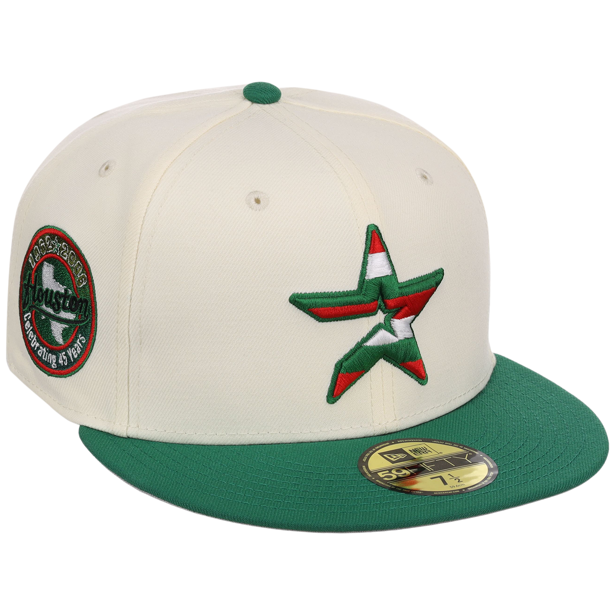 Houston Astros Houston Crown the City 'MEX Heritage Star' New Era 59FIFTY (Chrome/Kelly Green)