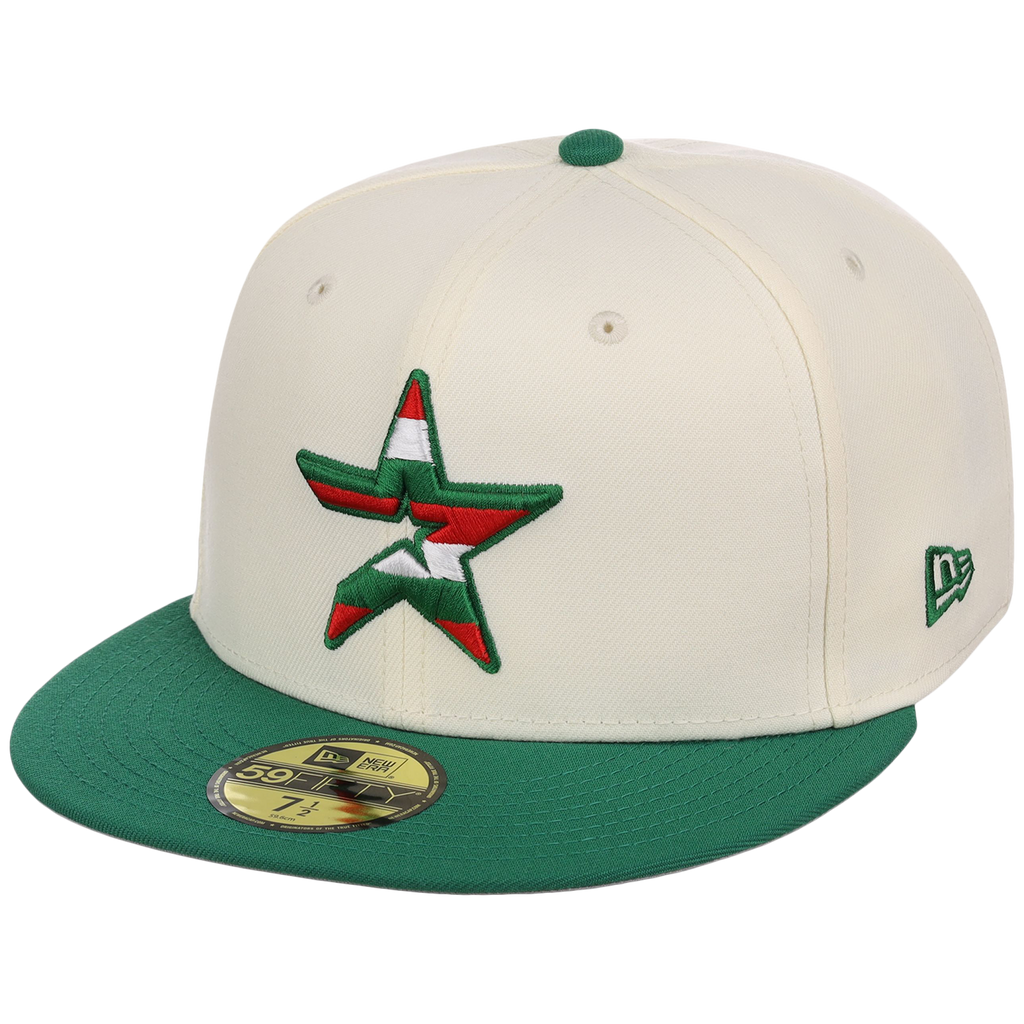Houston Astros Houston Crown the City 'MEX Heritage Star' New Era 59FIFTY (Chrome/Kelly Green)