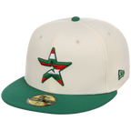 Houston Astros Houston Crown the City 'MEX Heritage Star' New Era 59FIFTY (Chrome/Kelly Green)