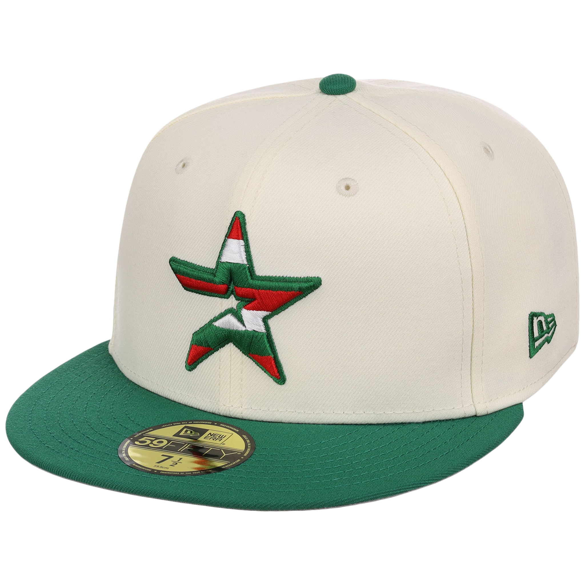 Houston Astros Houston Crown the City 'MEX Heritage Star' New Era 59FIFTY (Chrome/Kelly Green)