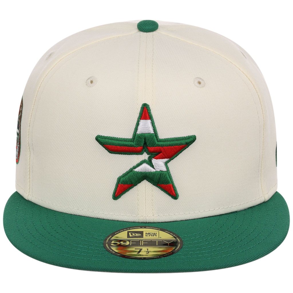 Houston Astros Houston Crown the City 'MEX Heritage Star' New Era 59FIFTY (Chrome/Kelly Green)