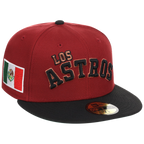 Houston Astros Houston Crown the City 'Los Astros' New Era 59FIFTY (Red/Black)