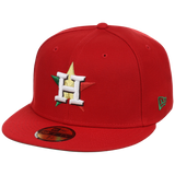 Houston Astros Houston Crown the City 'Multicolor Star' New Era 59FIFTY (Red/Red)