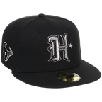 Houston Texans Houston Crown the City 'H Star' New Era 59FIFTY (Black/Black)
