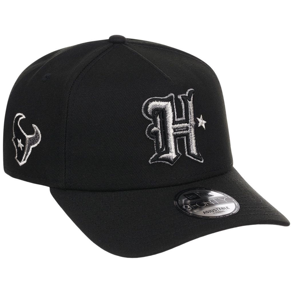 Houston Texans Houston Crown the City 'H Star' New Era 9FORTY (Black/Black)