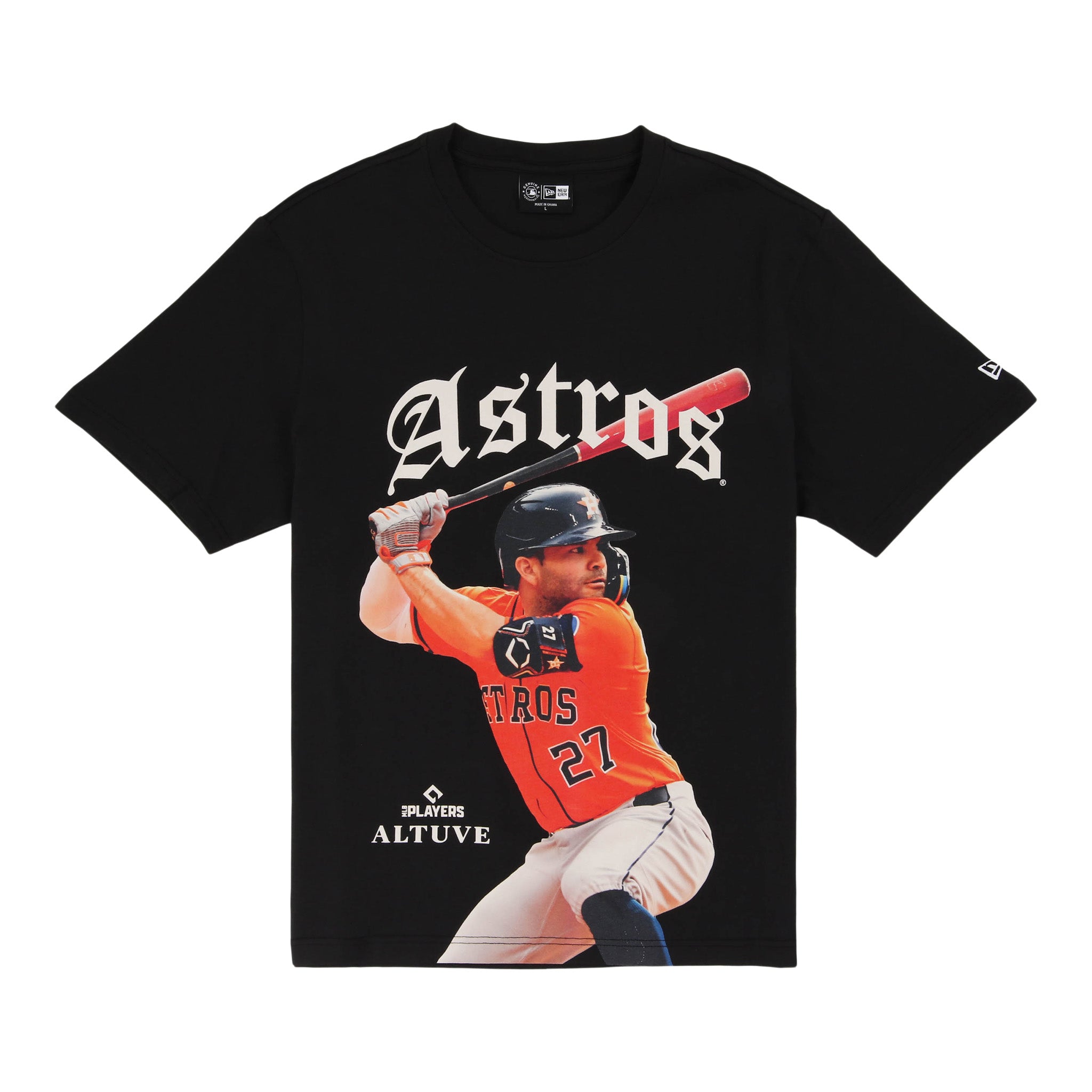 Houston Astros MLB 'Batter Up' New Era T-Shirt Collection - Jose Altuve