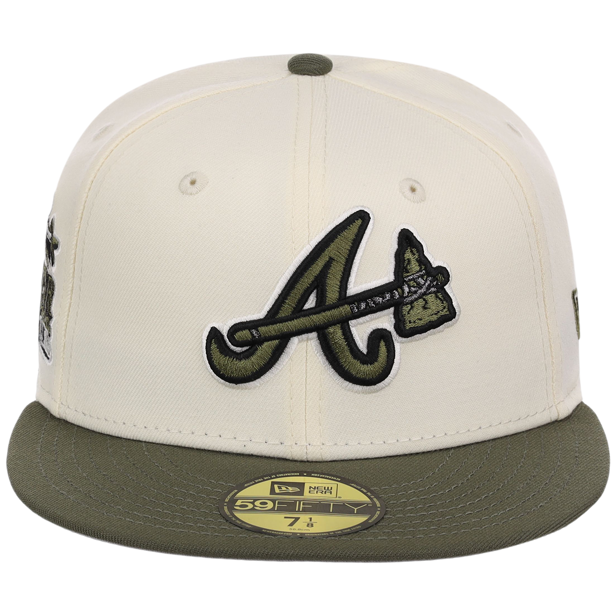 Atlanta Braves MLB Chrome Olive New Era 59FIFTY